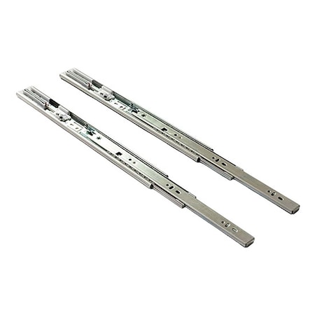 Dtc 22in Soft-close Full Extension Zinc Side Mount Ball Bearing Drawer Slide - 100 Lbs Weight Rating 4587122H